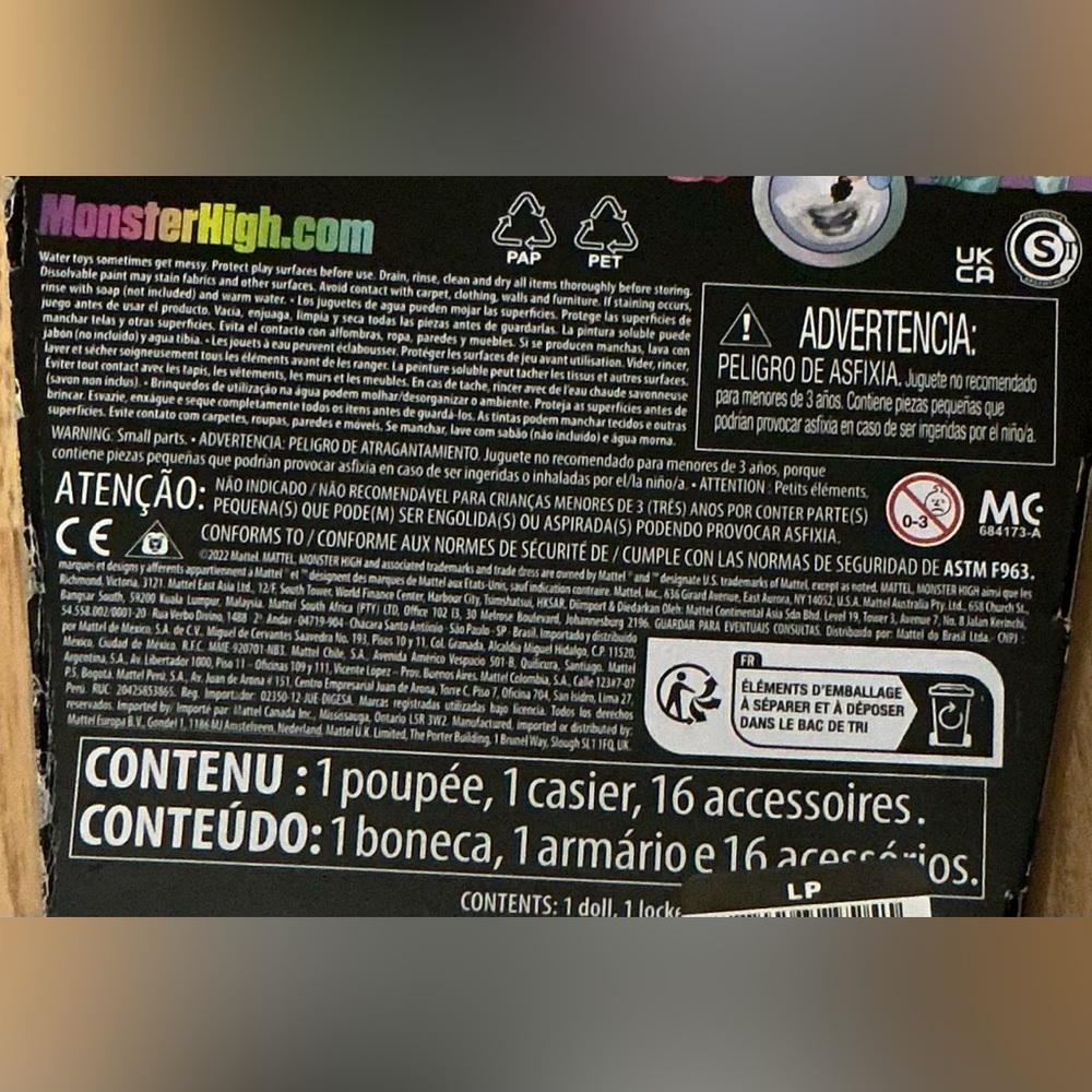 Monster High Skulltimate Secrets Fear Idescent Frankie Stein Set, NIB - Picture 7 of 8